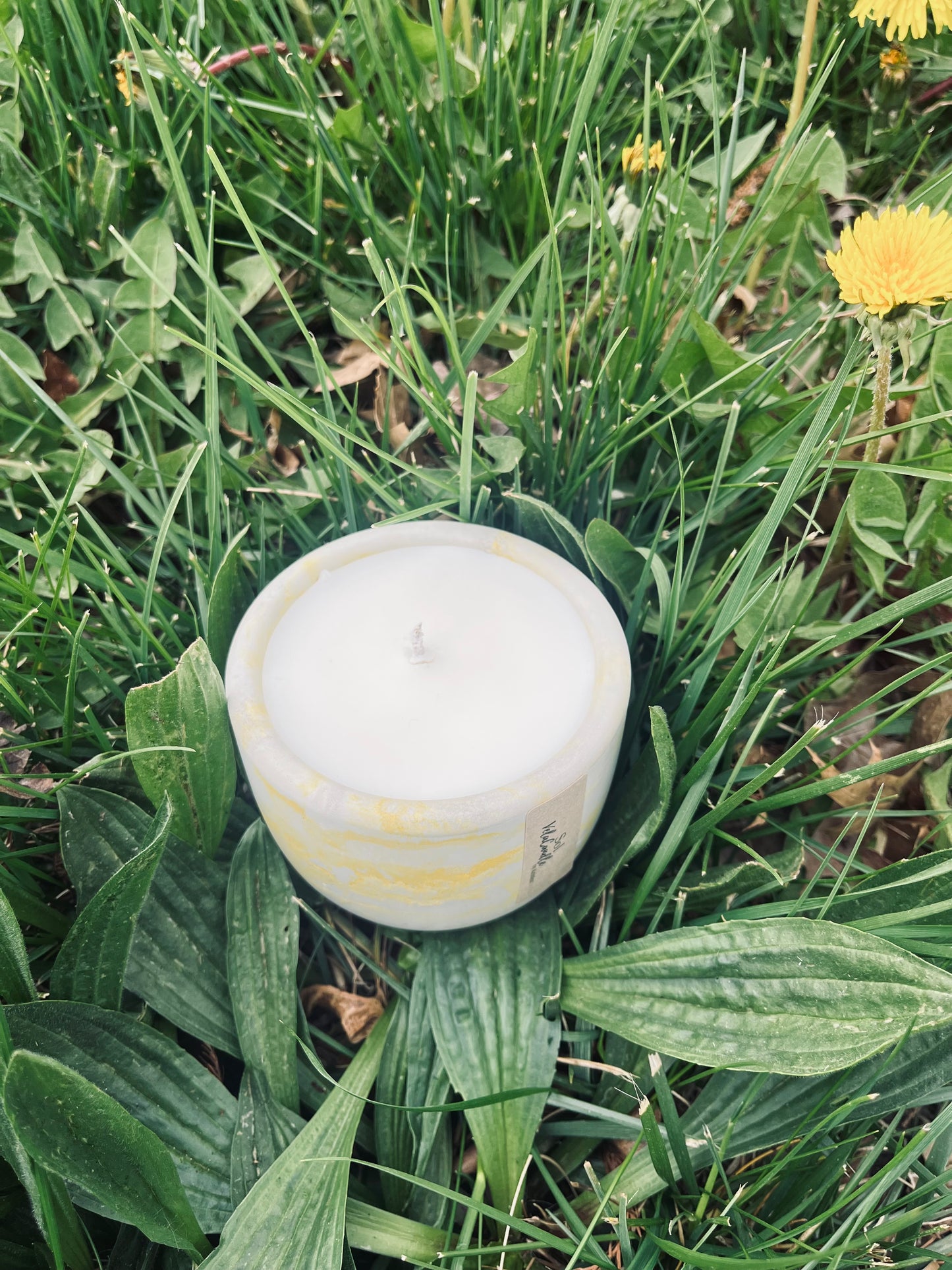 “Sol” scent concrete candle