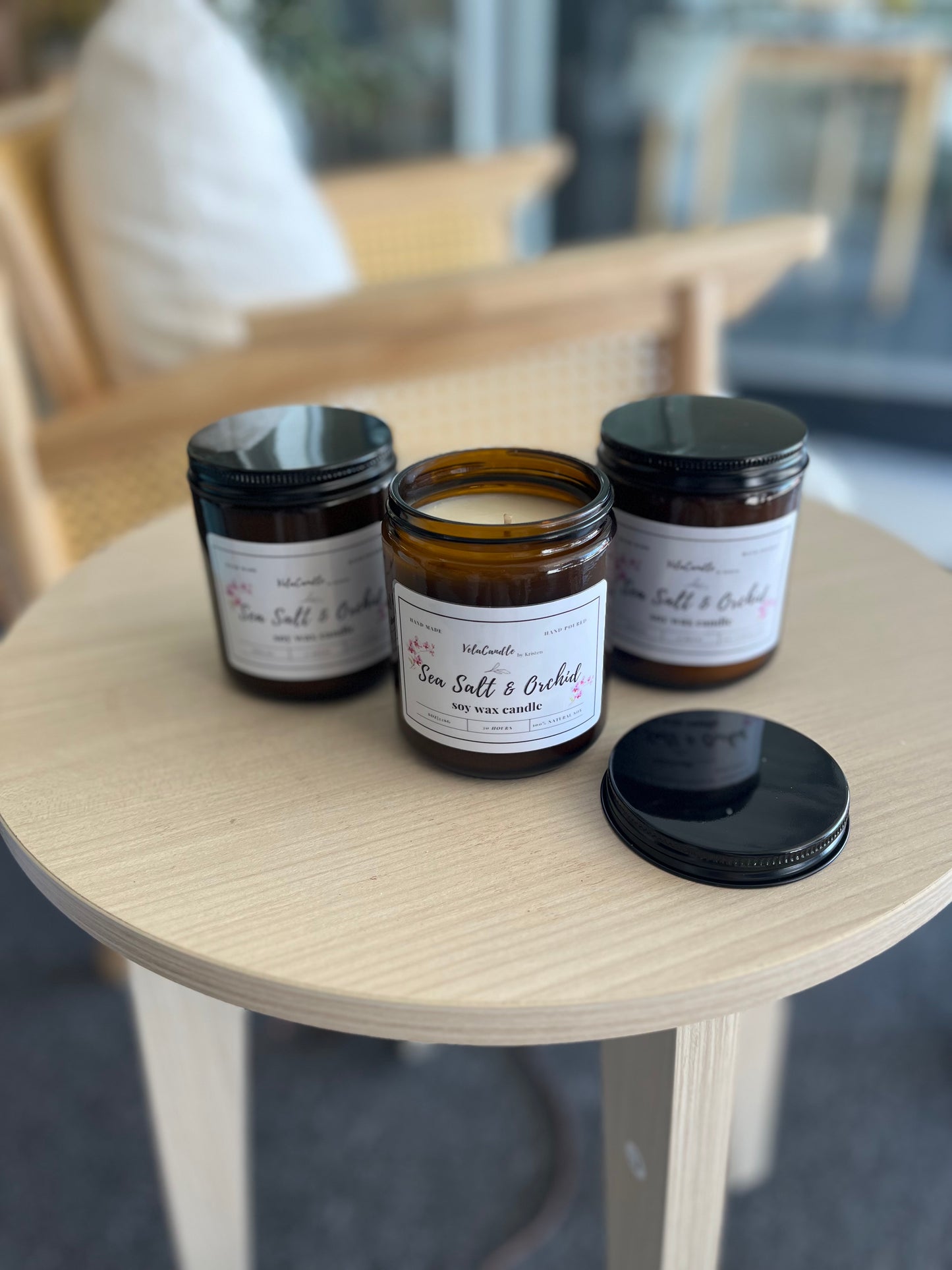Seasonal Amber Jar Candles