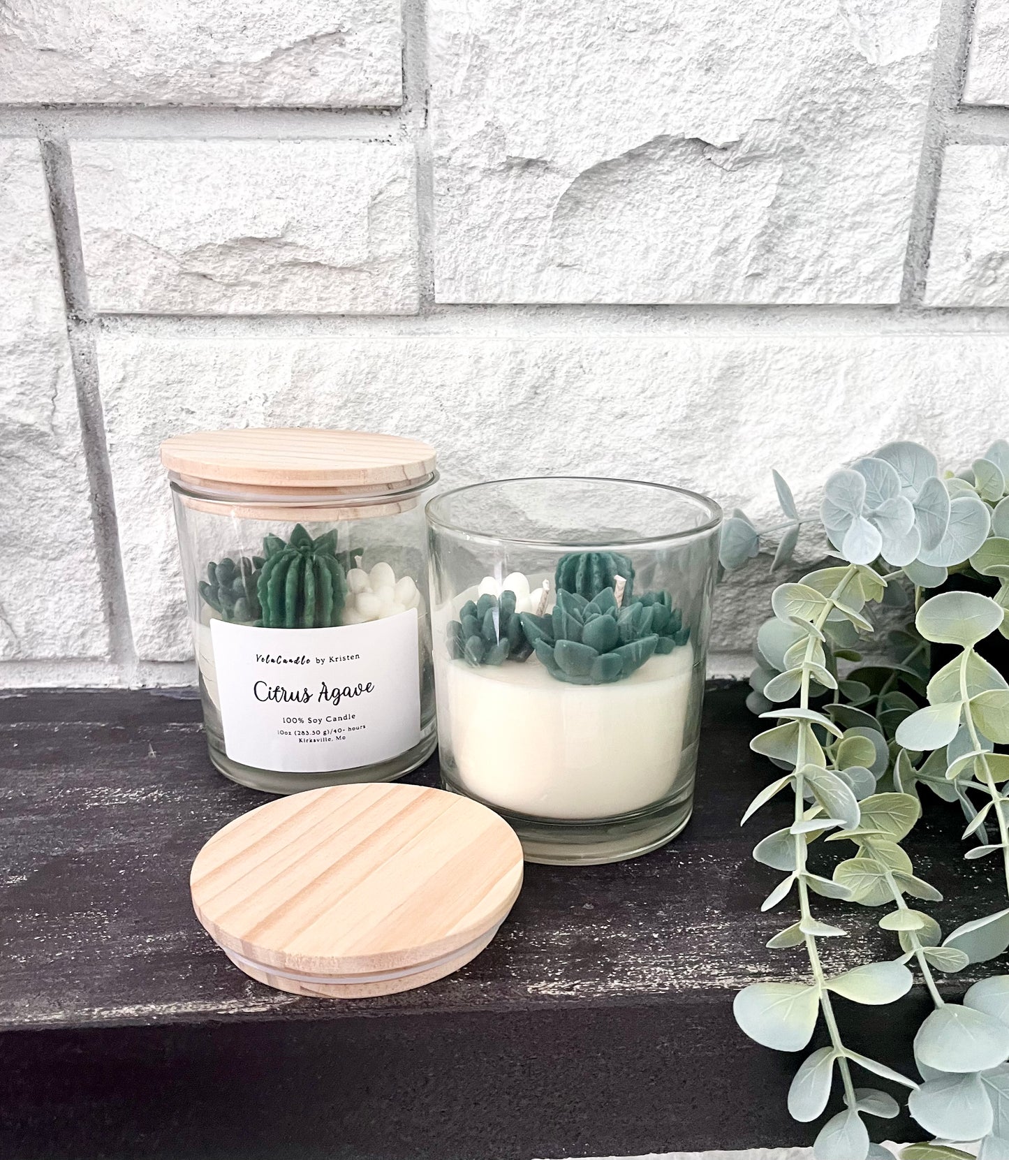 Beautiful Succulent Candles