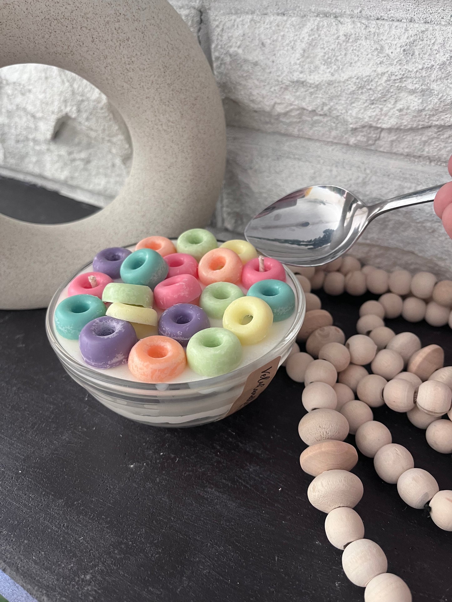 Fruit loops candle