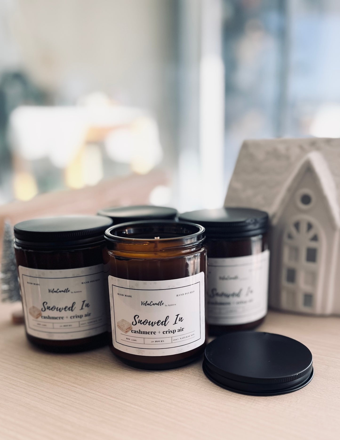 Amber Jar Candles: Snowed In