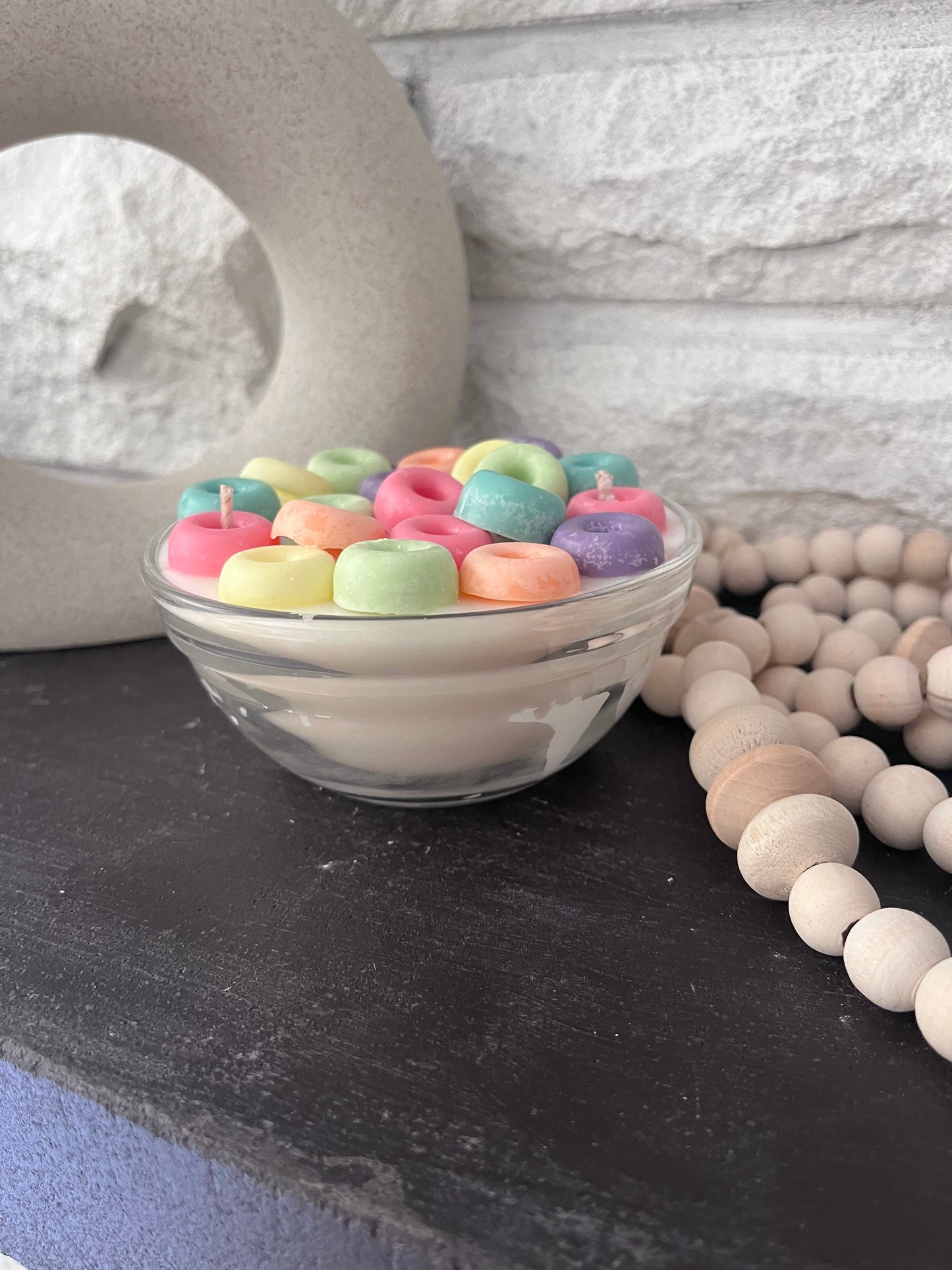 Fruit loops candle