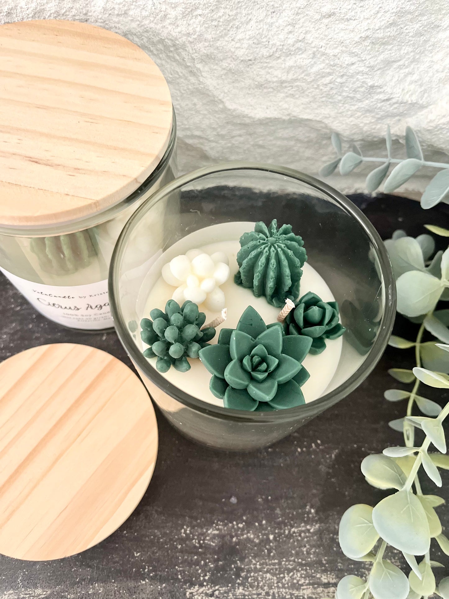 Beautiful Succulent Candles