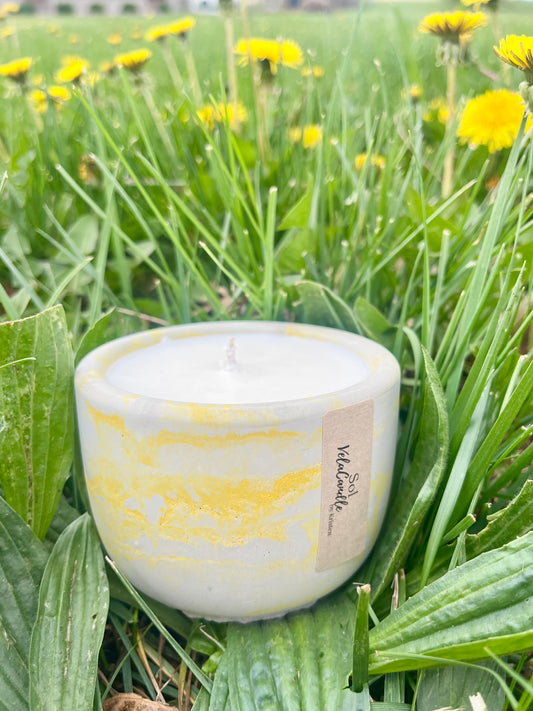 “Sol” scent concrete candle