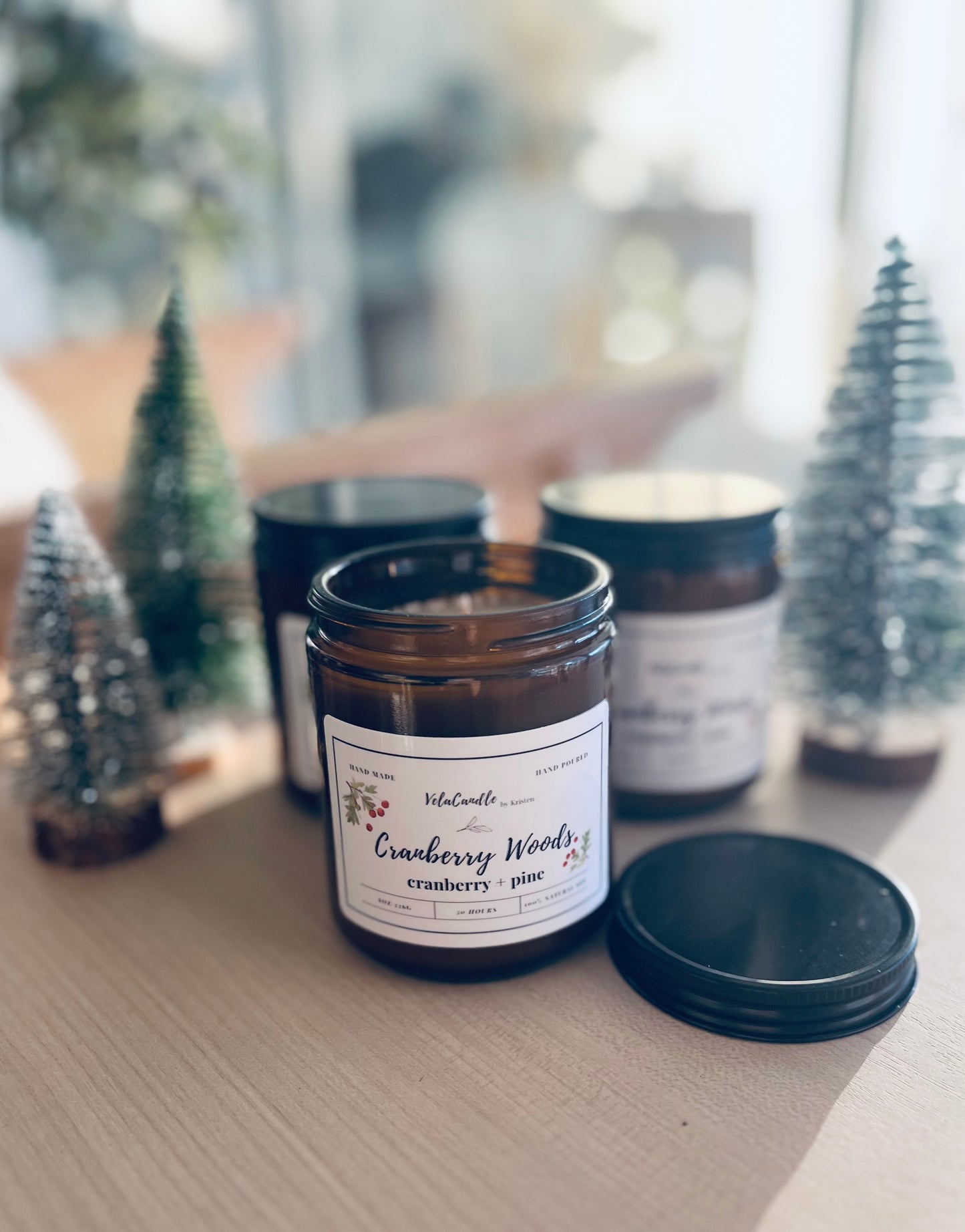 Winter Amber Jar Candles