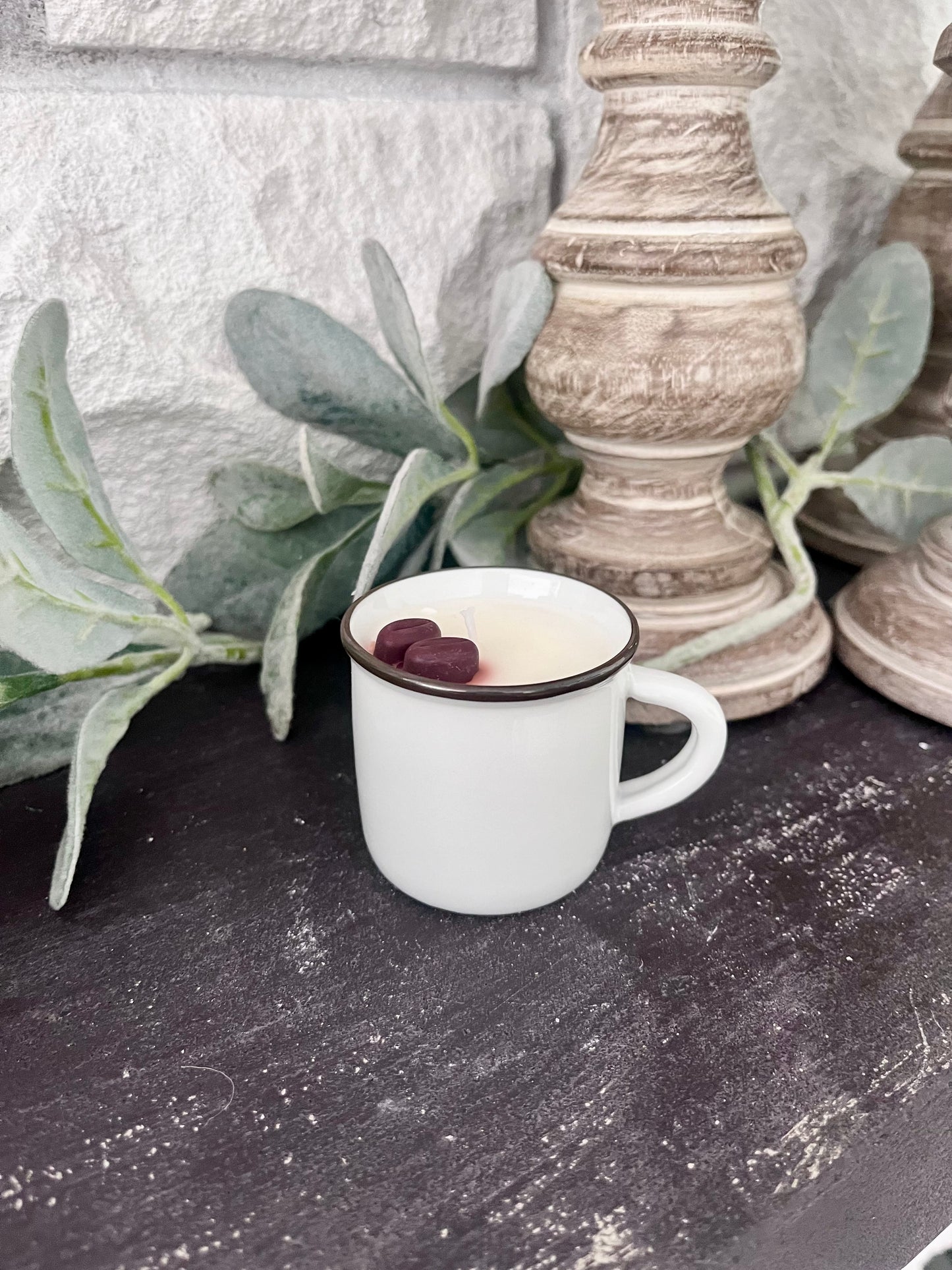 Mini espresso mug candle