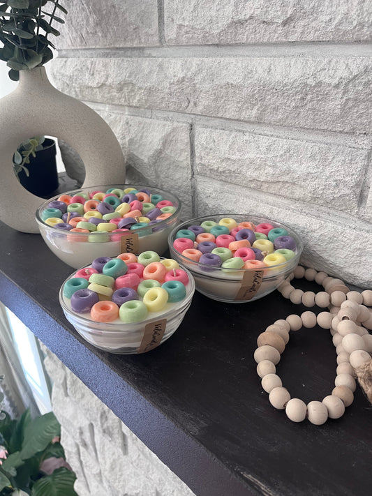 Fruit loops candle