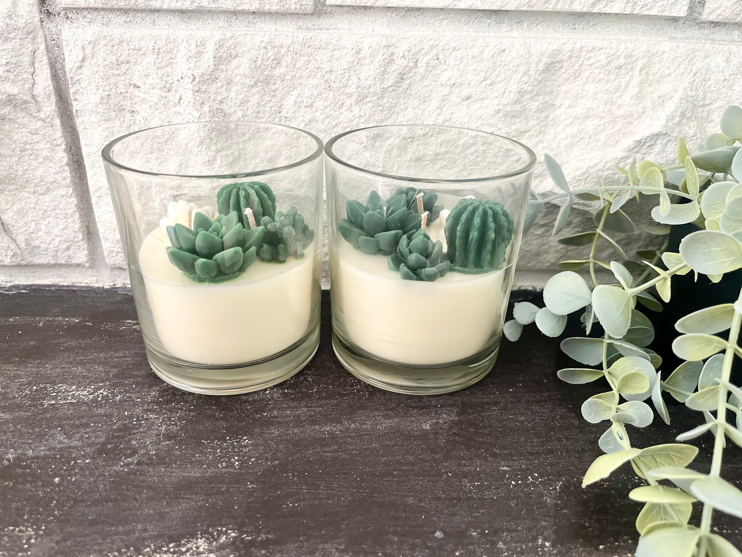 Beautiful Succulent Candles