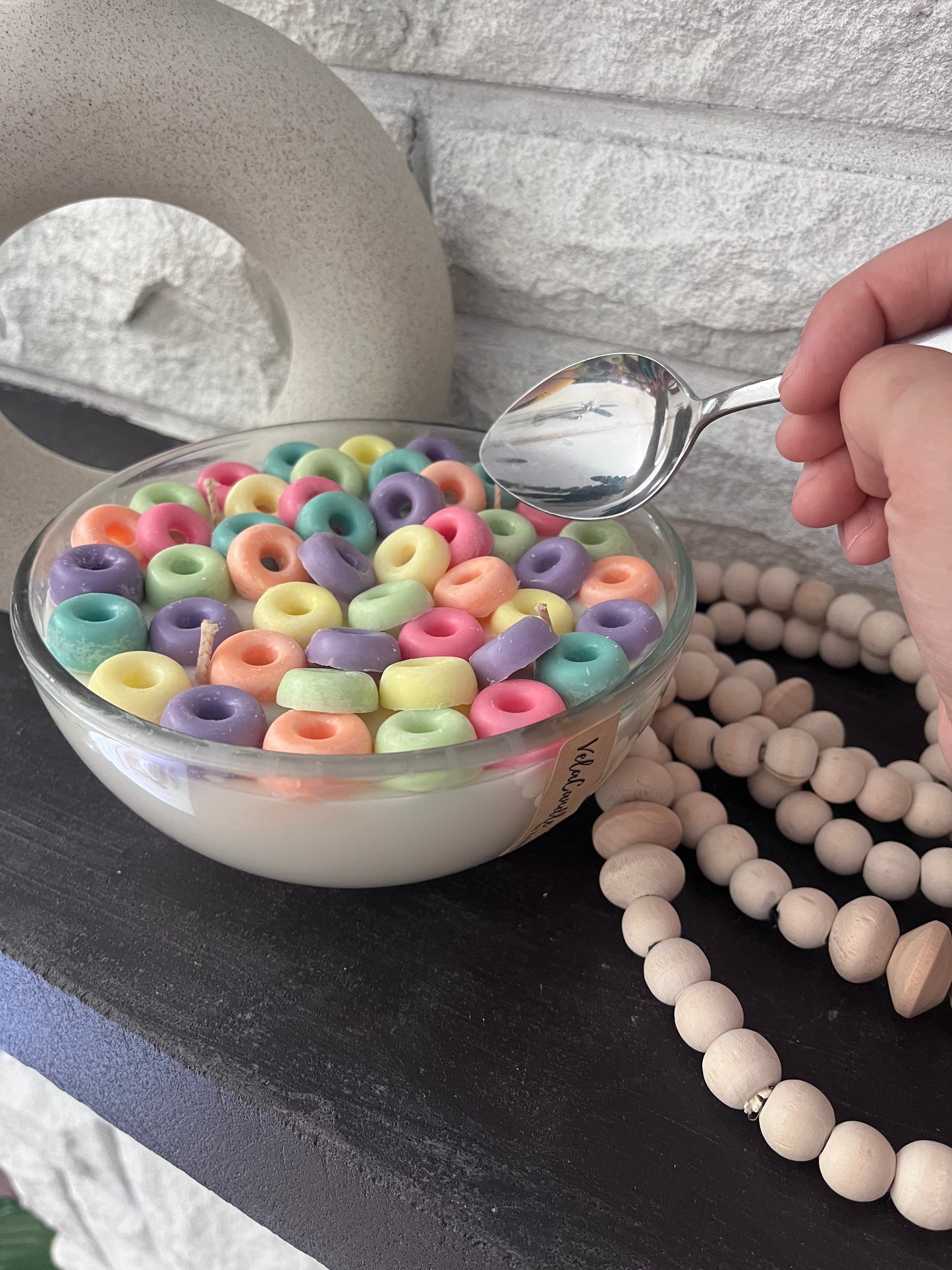 Fruit loops candle