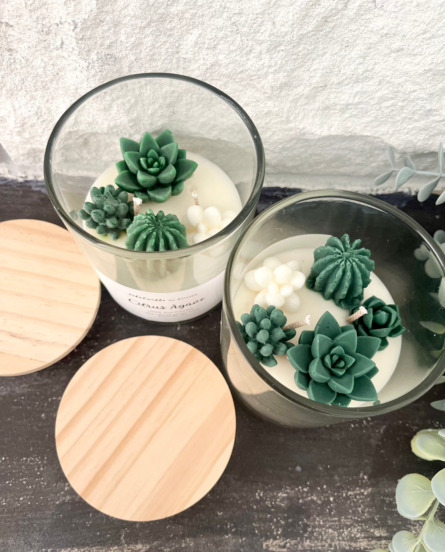 Beautiful Succulent Candles