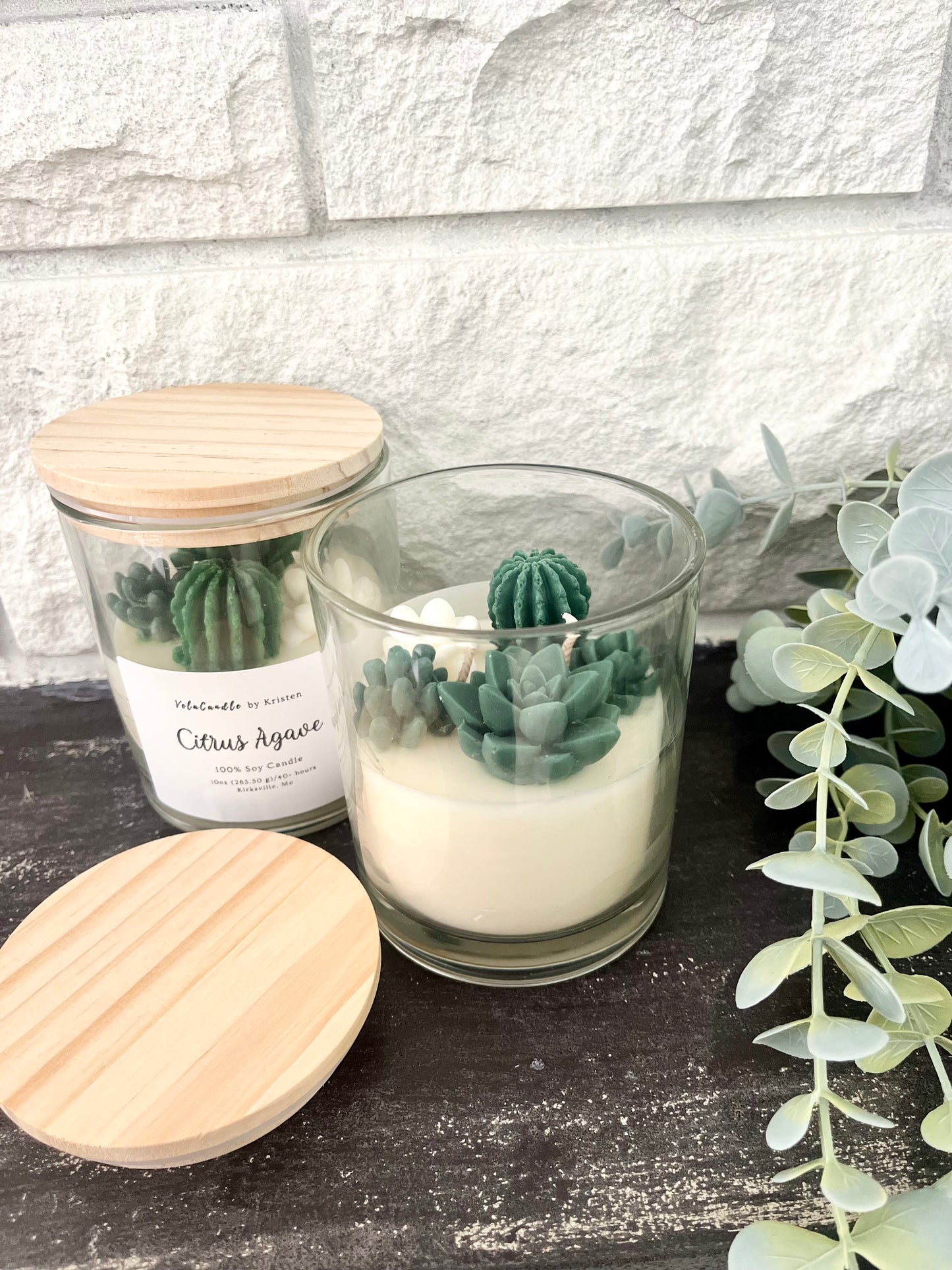 Beautiful Succulent Candles