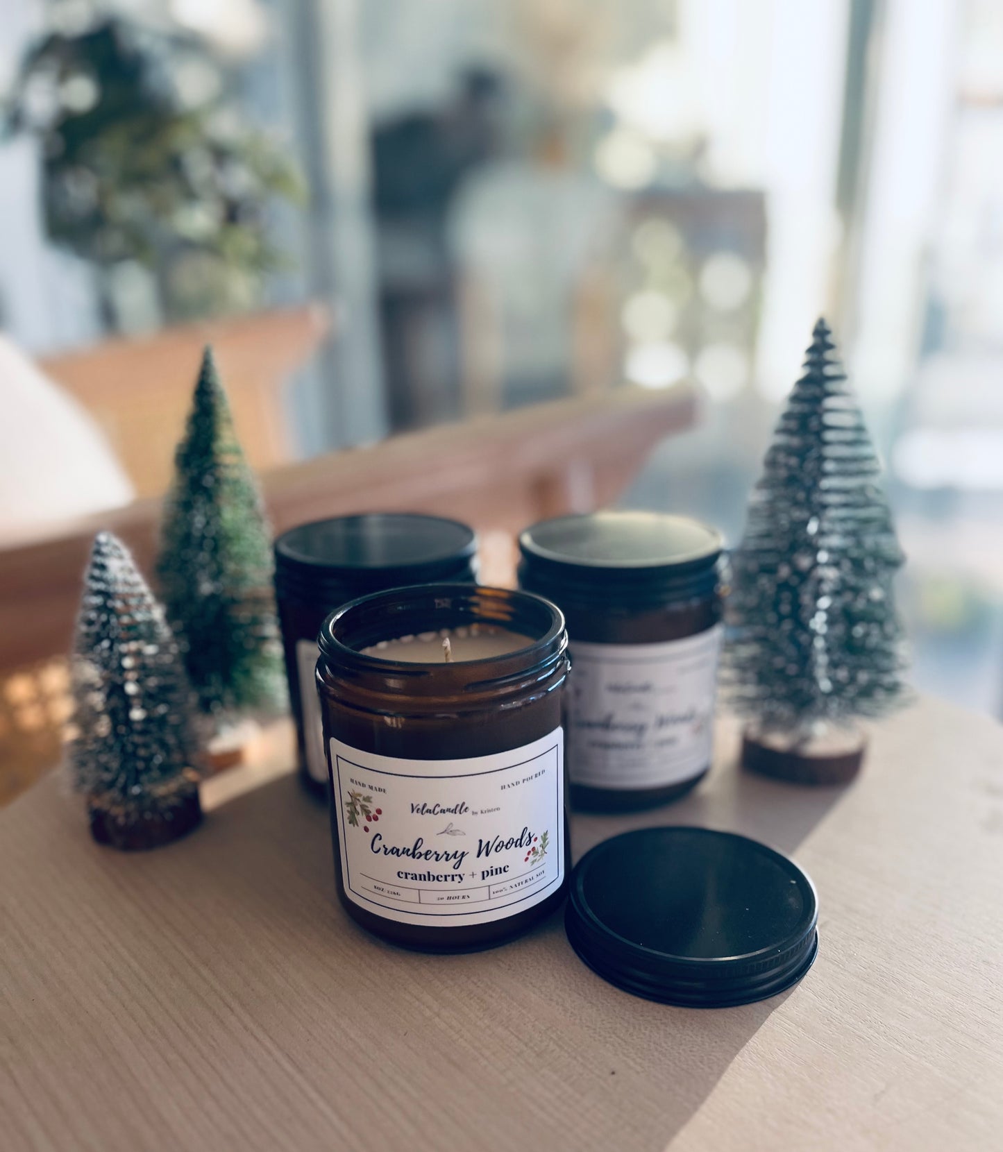 Winter Amber Jar Candles